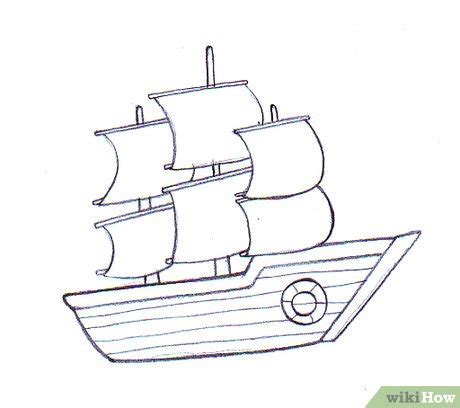Ship Drawing Simple at PaintingValley.com | Explore collection of Ship ...