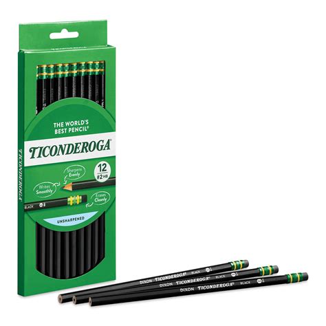 Dixon Ticonderoga No. 2 Soft Black Pencil Set | BLICK Art Materials