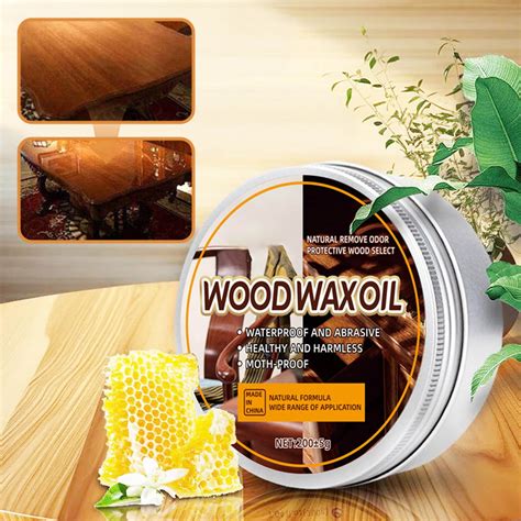PLPPYFS Beeswax Furniture Polish, Wood Seasoning Beeswax for Furniture ...