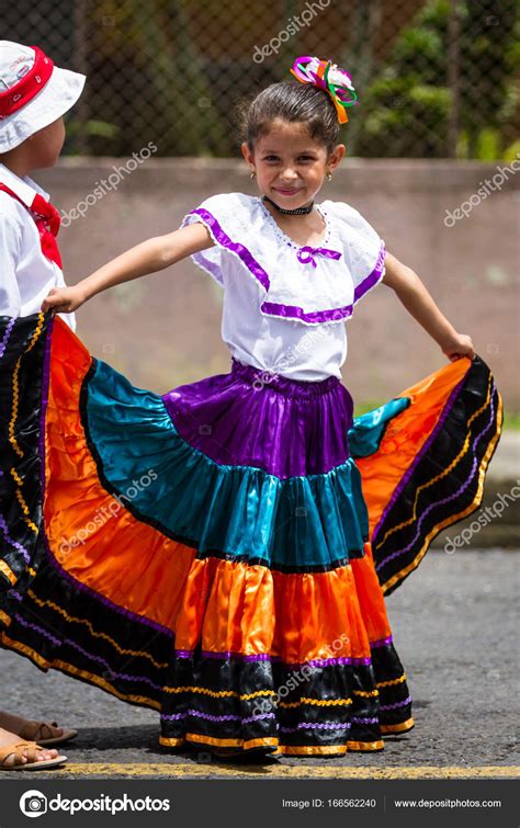 Costa Rica Traditional Clothing Costa Rica Women Wearing Folk Dress