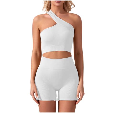 Wdfiry Women Workout Sets Yoga Outfits, Sport Bra + High Waisted ...