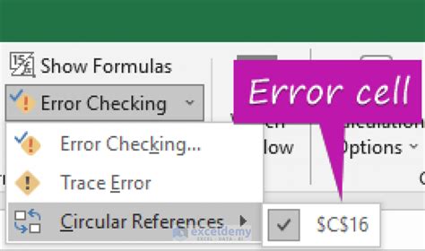 Circular Reference Error 的图像结果