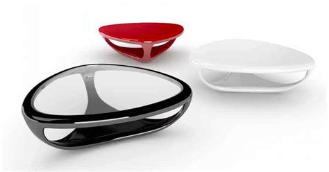 Modern design Solid Surface coffee table Genesi, made in Italy