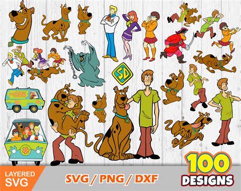 Scooby Doo Clip Art Bundle Scooby Doo SVG Cut Files for - Etsy Hong Kong