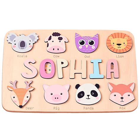Amazon.com: Custom Name Puzzles For Toddlers 1-3 - Personalized Name ...