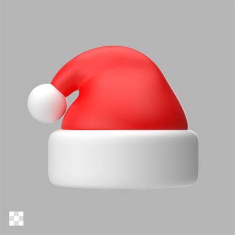Santa hat 3d icon | Premium PSD