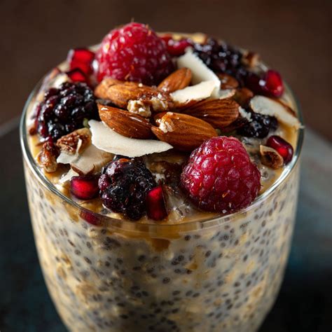 Healthy High-Fiber Overnight Oats with Chia and Flax - dishmadeeasy