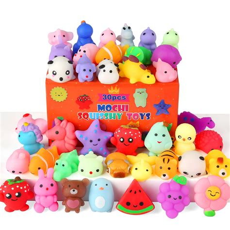 30 Pack Squishy Toys, Kawaii Squishies Party Favors for Kids 4-8 8-12 ...