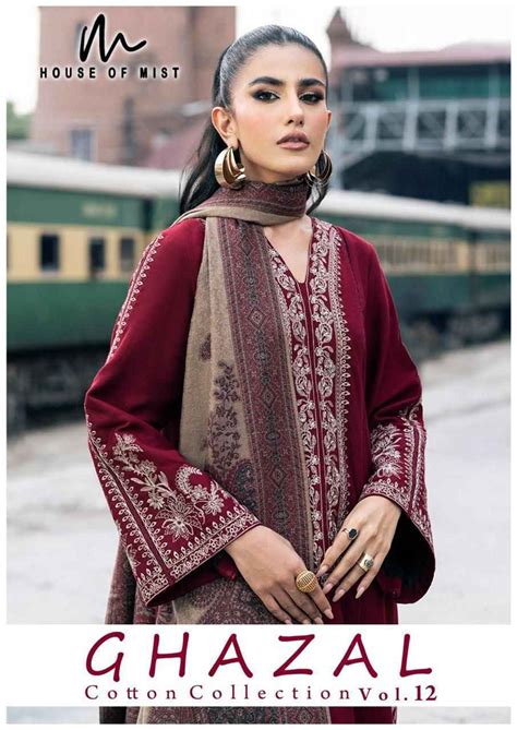 HOUSE OF MIST GHAZAL VOL-12 PURE COTTON PAKISTANI SUITS