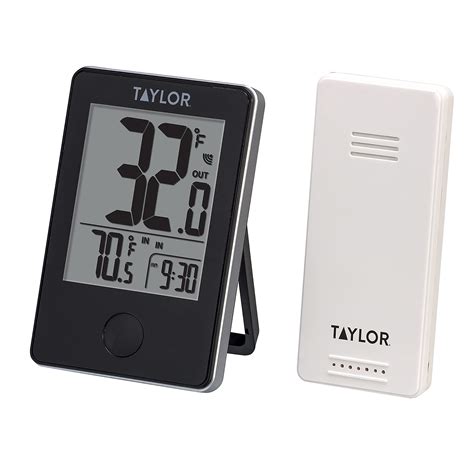 Amazon.com: Taylor Wireless Digital Indoor Outdoor Thermometer, Easy to ...
