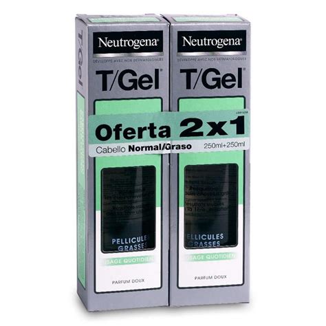 Duplo Neutrogena Champú T/Gel Cabello Normal/Graso 2x250ml - Farmacia ...