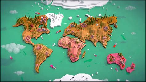 World Map 3D Large Format 的图像结果