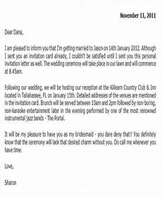 Wedding Invitation Letter To Friends by Free 38 Invitation Letter Templates In Pdf Docs Wedding Invitation Letter To Friends