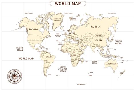 Image result for Basic World Map Labeled
