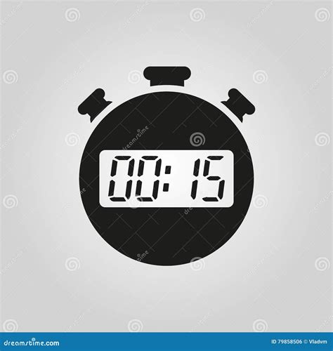The 15 Seconds, Minutes Stopwatch Icon. Clock and Watch, Timer ...