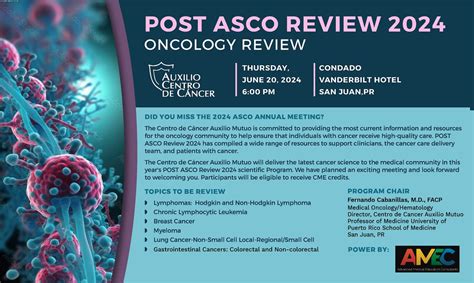 POST ASCO REVIEW Annual Conference 2024, Condado Vanderbilt Hotel ...