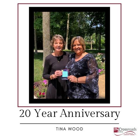 Crossroads Bank on LinkedIn: Tina Wood is celebrating 20 years with Crossroads Bank. Happy ...