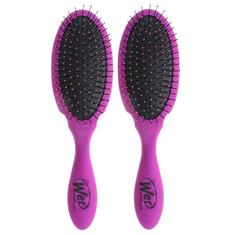 Wet Brush Pro Hair Care Detangler Plus Professional Purple (Pack of 2 ...