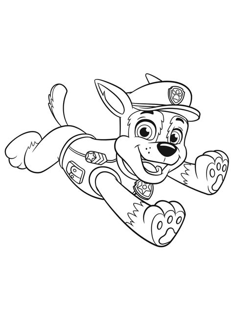 Chase Paw Patrol coloring pages - ColoringLib