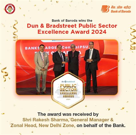 Bank of Baroda has been awarded with the Dun and Bradstreet Public ...