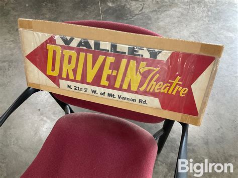 Valley Drive-In Theater Cardboard Sign | Collector Cars | BigIron