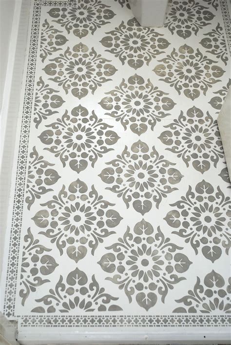 Quick, cheap and easy way to create beautiful patterned floors using ...