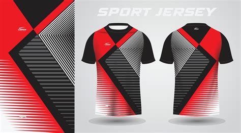 red black t-shirt sport jersey design 17352537 Vector Art at Vecteezy