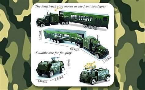 kickstar Military Diecast Army Vehicles,Metal Military Truck Toy With ...