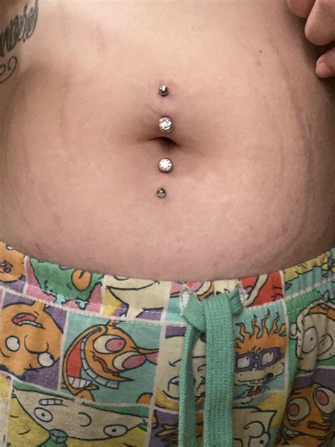 Double Navel Piercing Tumblr