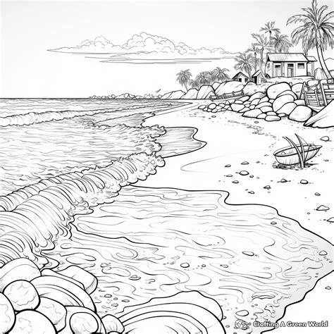 Free Printable Coloring Pages For Adults Beach