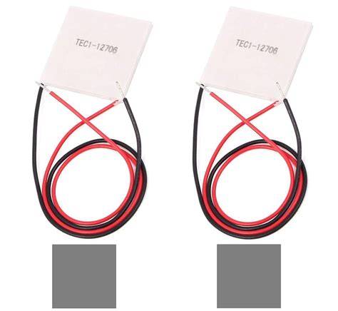 DAOKI 2PCS Thermoelectric Cooler Cooling Peltier Plate Module TEC1 ...