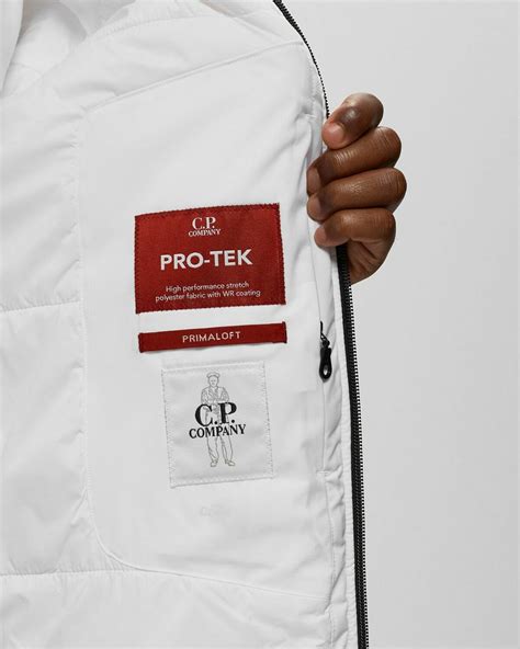 C.P. Company Pro Tek Hooded Jacket White - Mens - Shell Jackets C.P ...