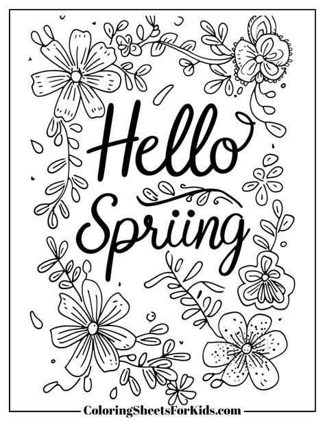 Image result for Bing Coloring Pages Spring