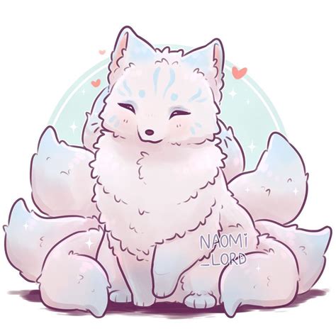 Kawaii Cute Arctic Fox Drawing - Drawing Tips Guide