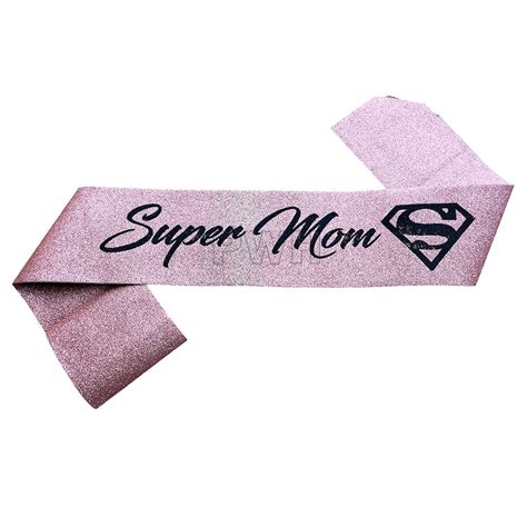 Super Mom Glitter Sash - Assorted Colors | Party Sashes in Bulk – Party ...