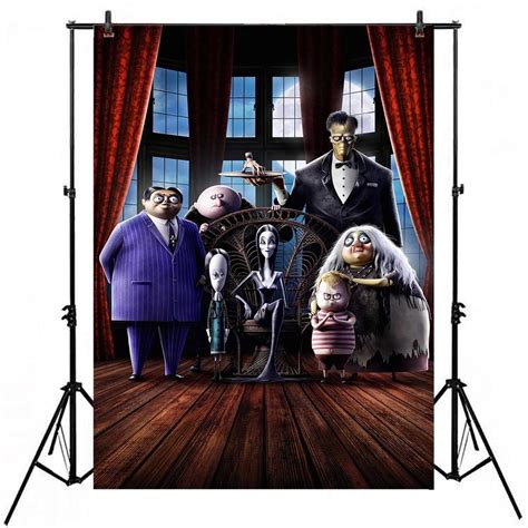 Buy JMING Addams Family Poster Background for Party Supplies 5x7ft ...