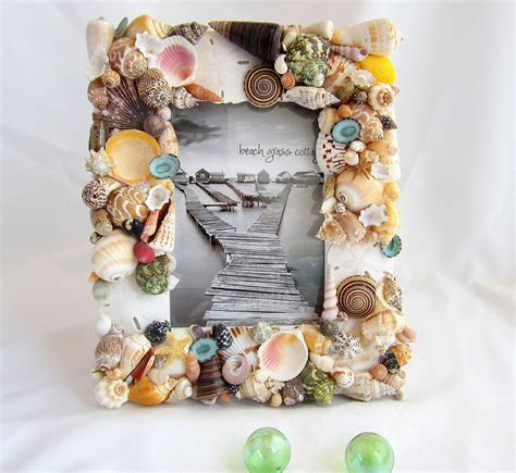 Shell Picture Frame Seashell Frame Beach Decor Sea Shell | Etsy ...