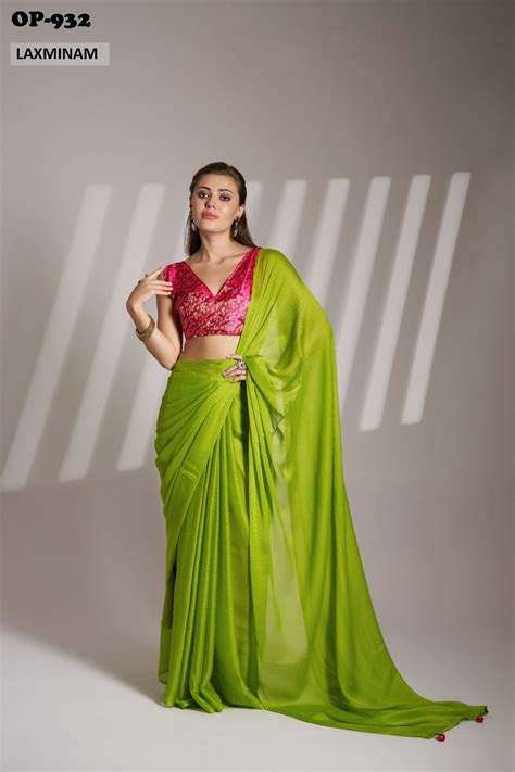 Op-932 Laxminam Chiffon Sarees – Heriska