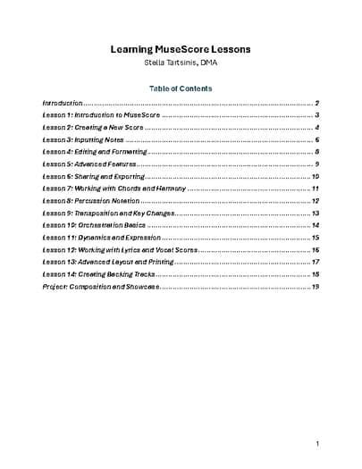 Image result for MuseScore Lessons