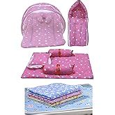 Infantbond Combo of Baby Cotton Mattress with Net- Sleeping Bag - 4 Pcs ...