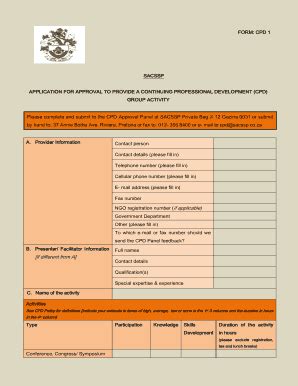 ZA SACSSP Form CPD 1 - Fill and Sign Printable Template Online