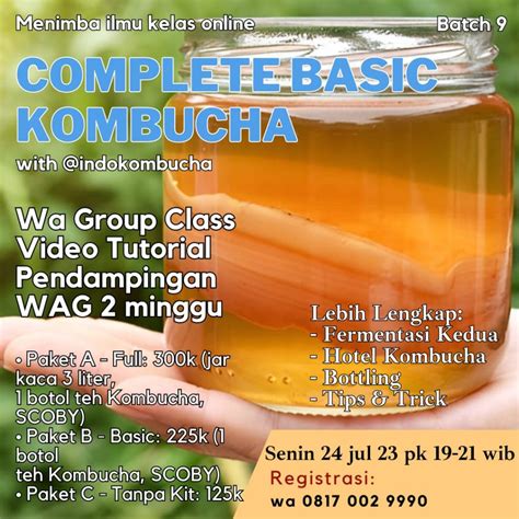 Indokombucha Online Class - Complete Basic Kombucha