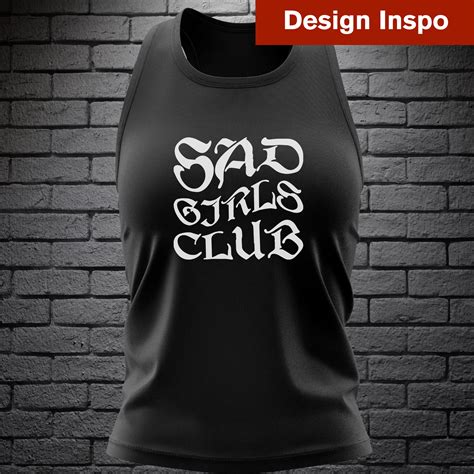 Sad Girls Club SVG, PNG, Depression Svg, Anxiety Svg, Gothic Svg, Cut File, Sublimation, Emo Svg ...