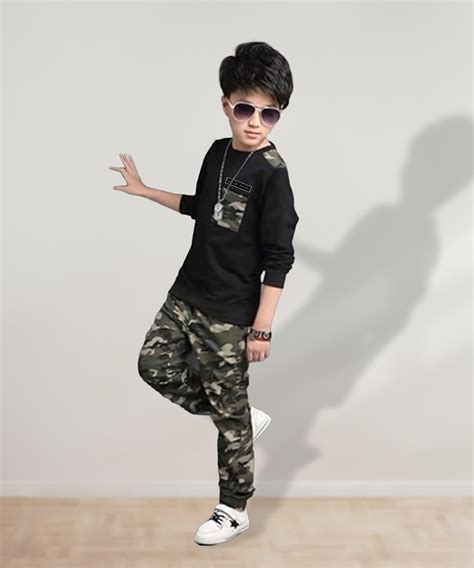Printed Full Sleeve T-Shirt & Pant Set - J&JP Kids, Buy Now
