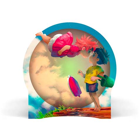 Luminária Circular Ponyo Studio Ghibli | Shopee Brasil