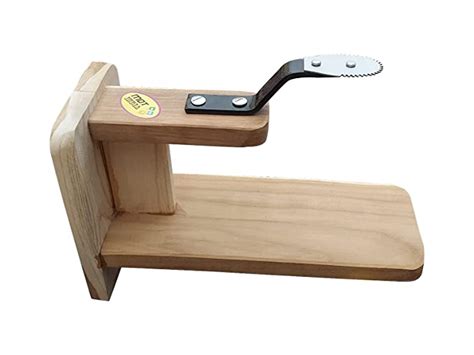 MDT India Real Teak Wood Table Top Coconut Scraper Chirava Grater ...