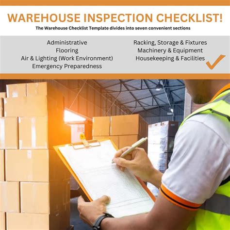 Warehouse Checklist Template for Multipurpose Reporting - Etsy