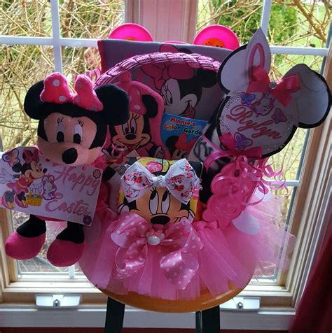 Minnie Mouse Theme Easter Gift Basket Made By Norma's Unique Gift ...