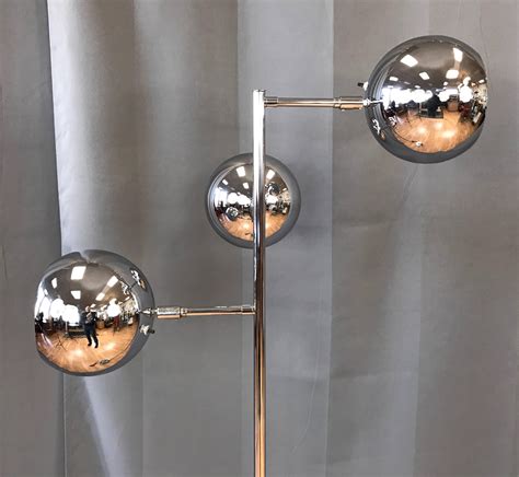 Koch and Lowy OMI Three-Light Chrome Orb Floor Lamp at 1stDibs | omi ...