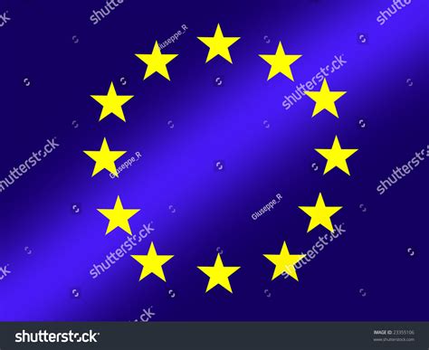 European Union Blue Flag Yellow Stars Stock Illustration 23355106 ...